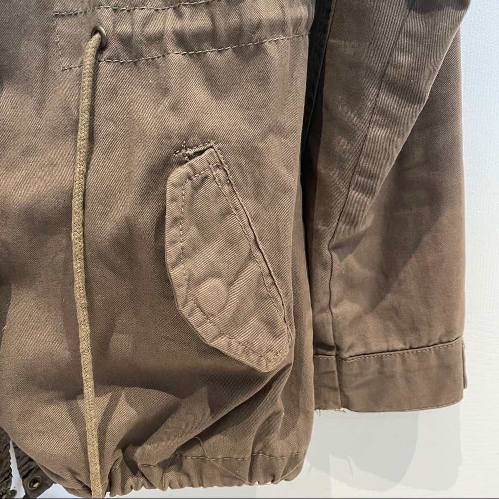 Army Green Fall Utility Jacket - Picture 8 of 10
